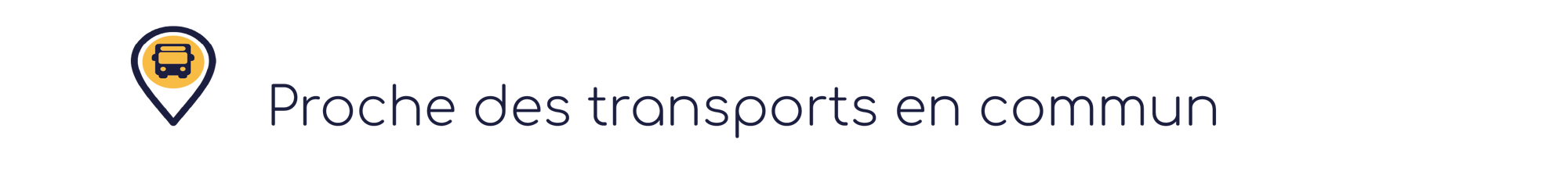 Proche des transports en commun