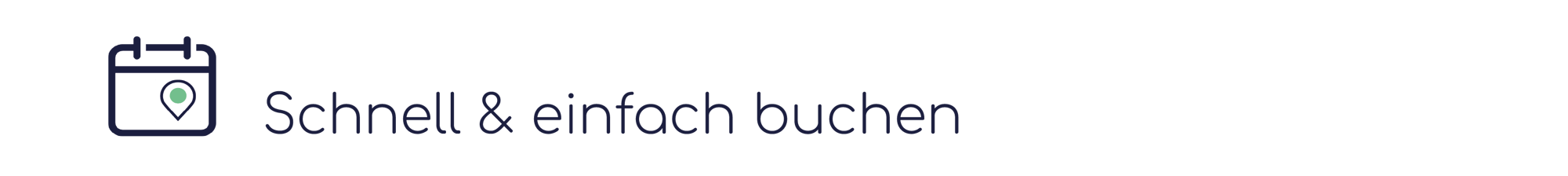 Schnell & einfach buchen