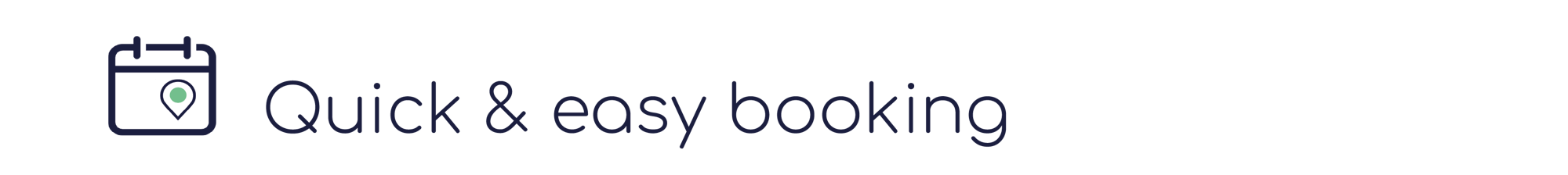 Quick & easy booking